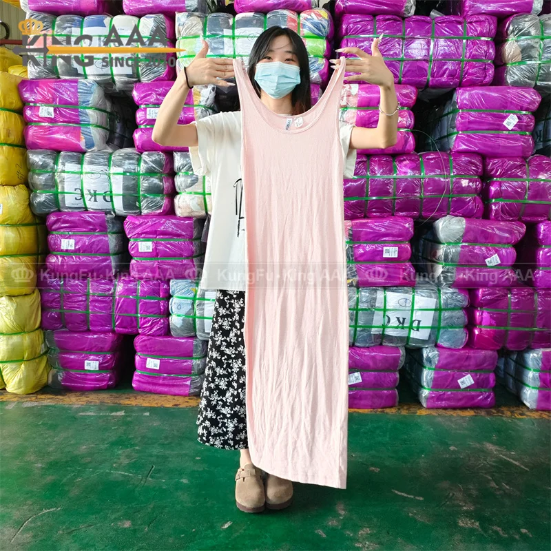 KINGAAA casual cotton used ladies dress used clothes ball women dresses used clothes from china