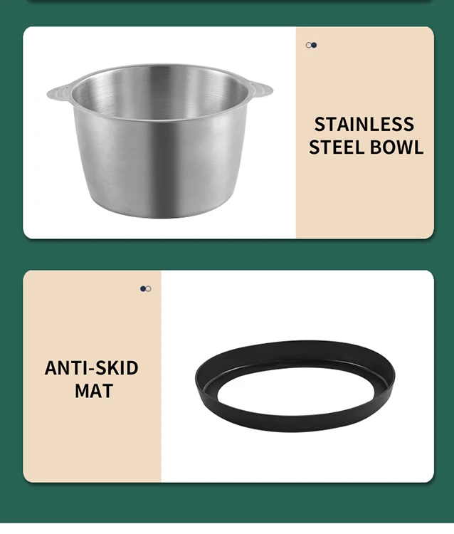 5 Blade Heat And Slip Heat Resistant Meat Chopper Masher And Smasher Electronic Meat Chopper Mini Electric 3L Meat Chopper