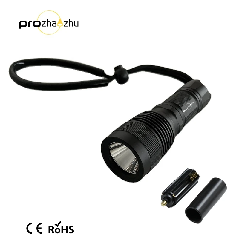 IP68 Handheld SST40 1000 Lumen 3AAA 18650 Aluminum Waterproof Flashlight Diving Light