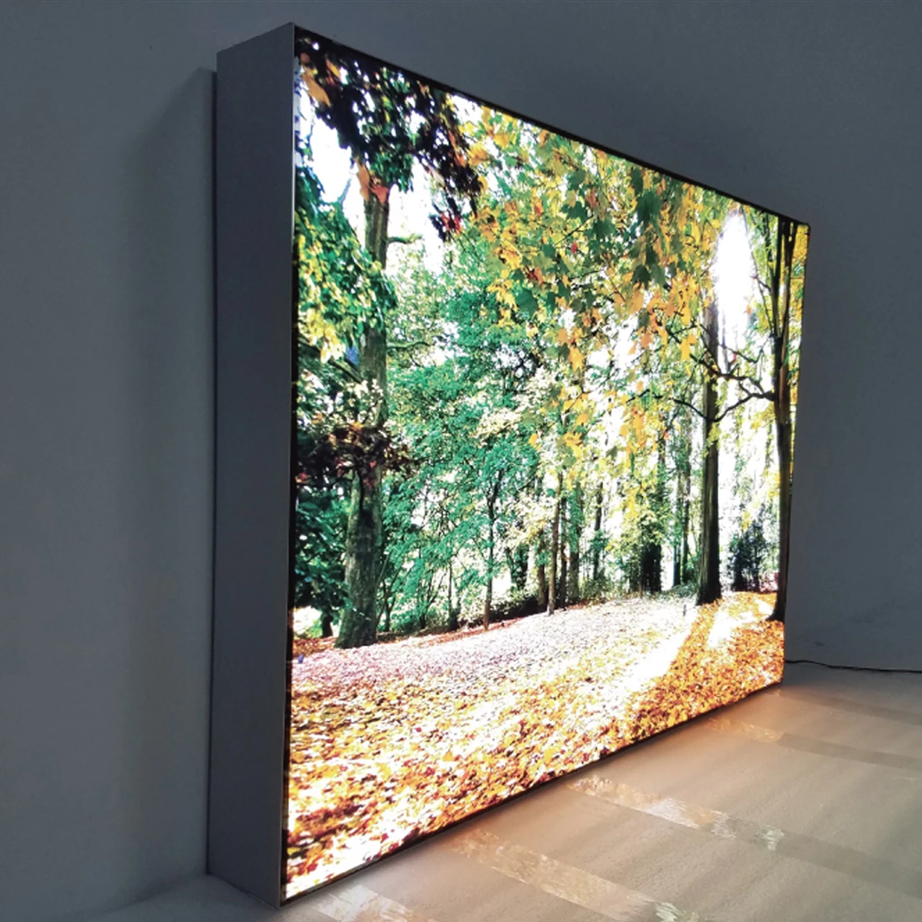 Custom straight portable full color tension fabric module frame backdrop photo wall photography backdrop advertising light boxes