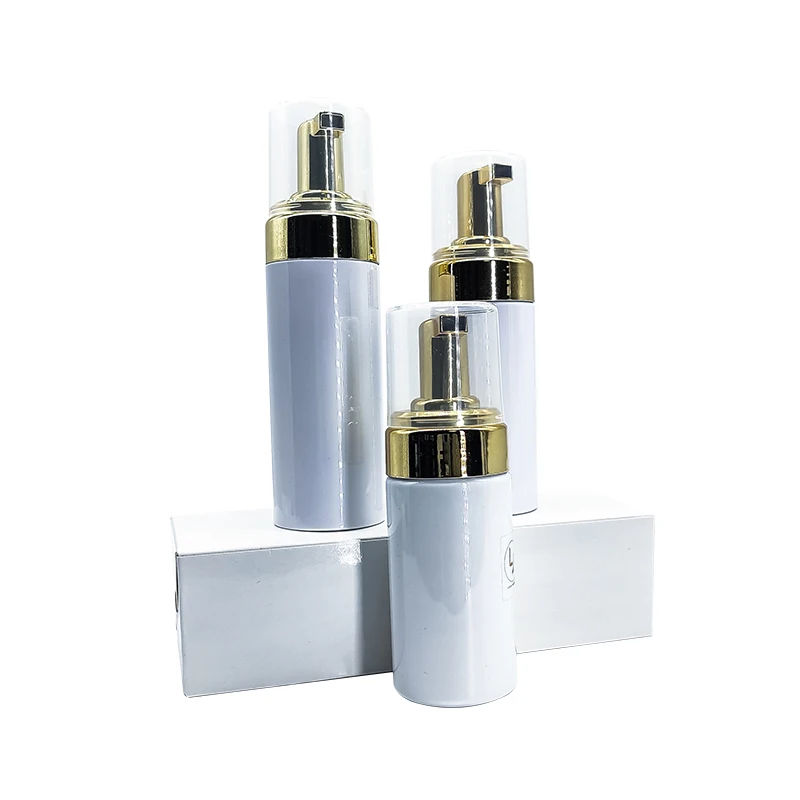 100 ml 200ml Lashes Grafting Pink Cleanser Bottle Empty Lash Shampoo Foam Pump Bottle For Eyelash Extension