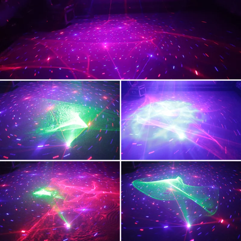 
RGB starry star LED water wave stage lighting for holiday DJ DIsco laser light projector 