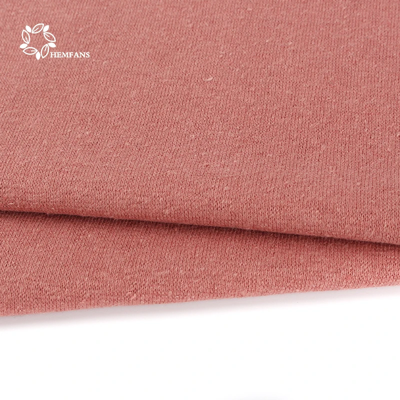Wholesale eco friendly hemp organic cotton spandex stretch jersey fabric