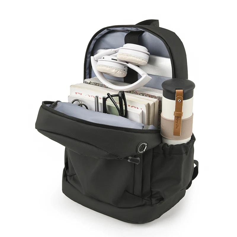 2024 New Waterproof Nylon Cloth Perfect Bag  Computer Bag for Men Custom Polyester Unisex Laptop Backpack with Usb