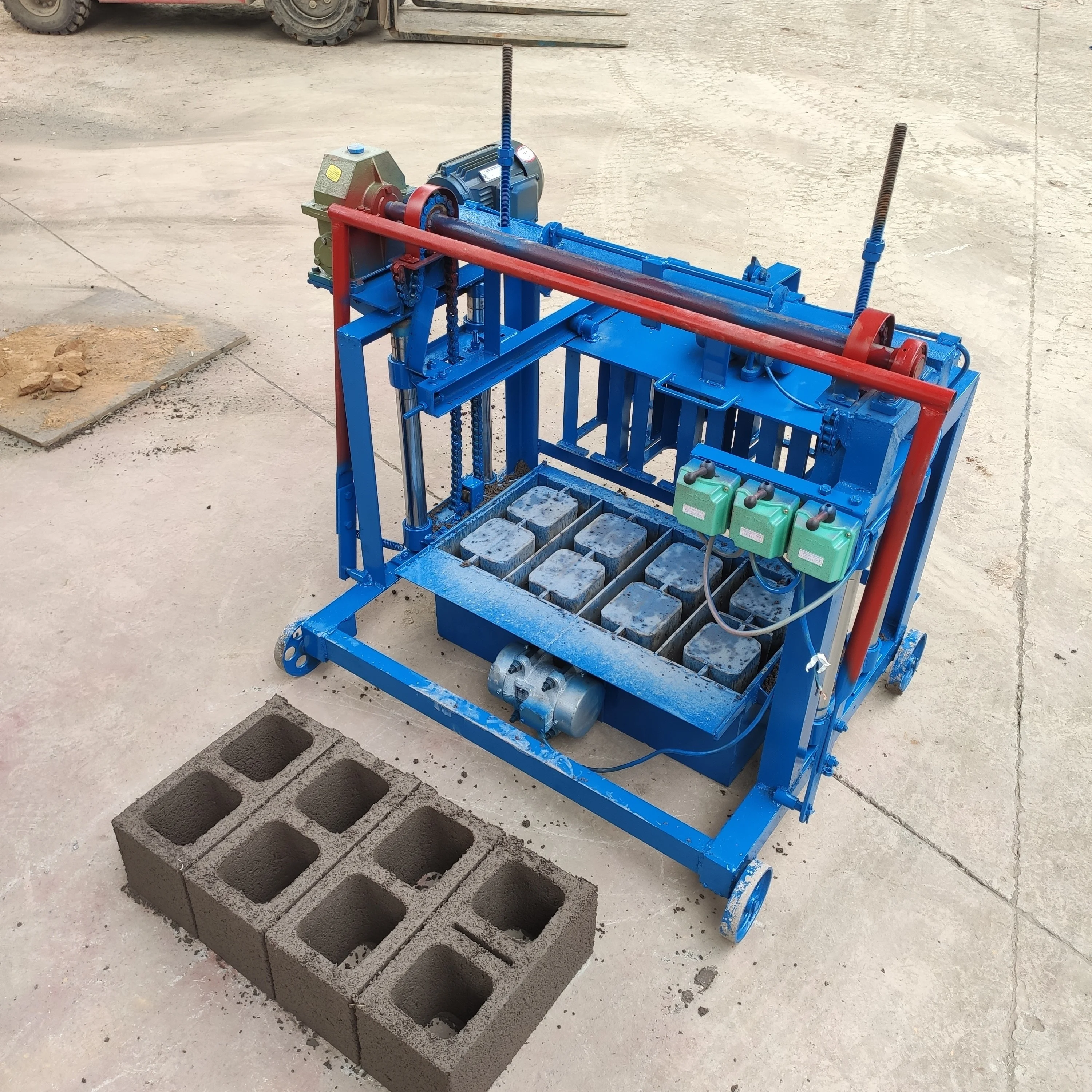brick making machinery concrete block machine Hollow solid cement clay brick brock making interlocking block making machine