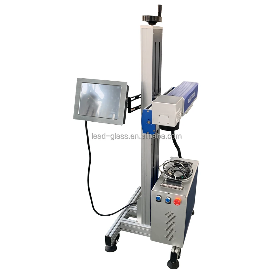 Max 30w fiber laser printer, laser marking machine, metal and plastic carving water laser printer