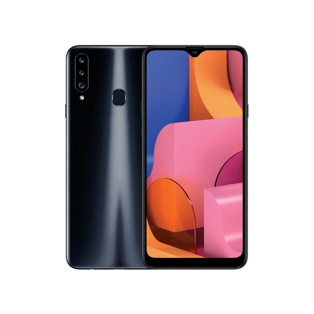 Разблокированный бывший в употреблении телефон LTE высшего качества Восстановленный смартфон для оригинального Galax A20S Восьмиядерный ROM 13 0