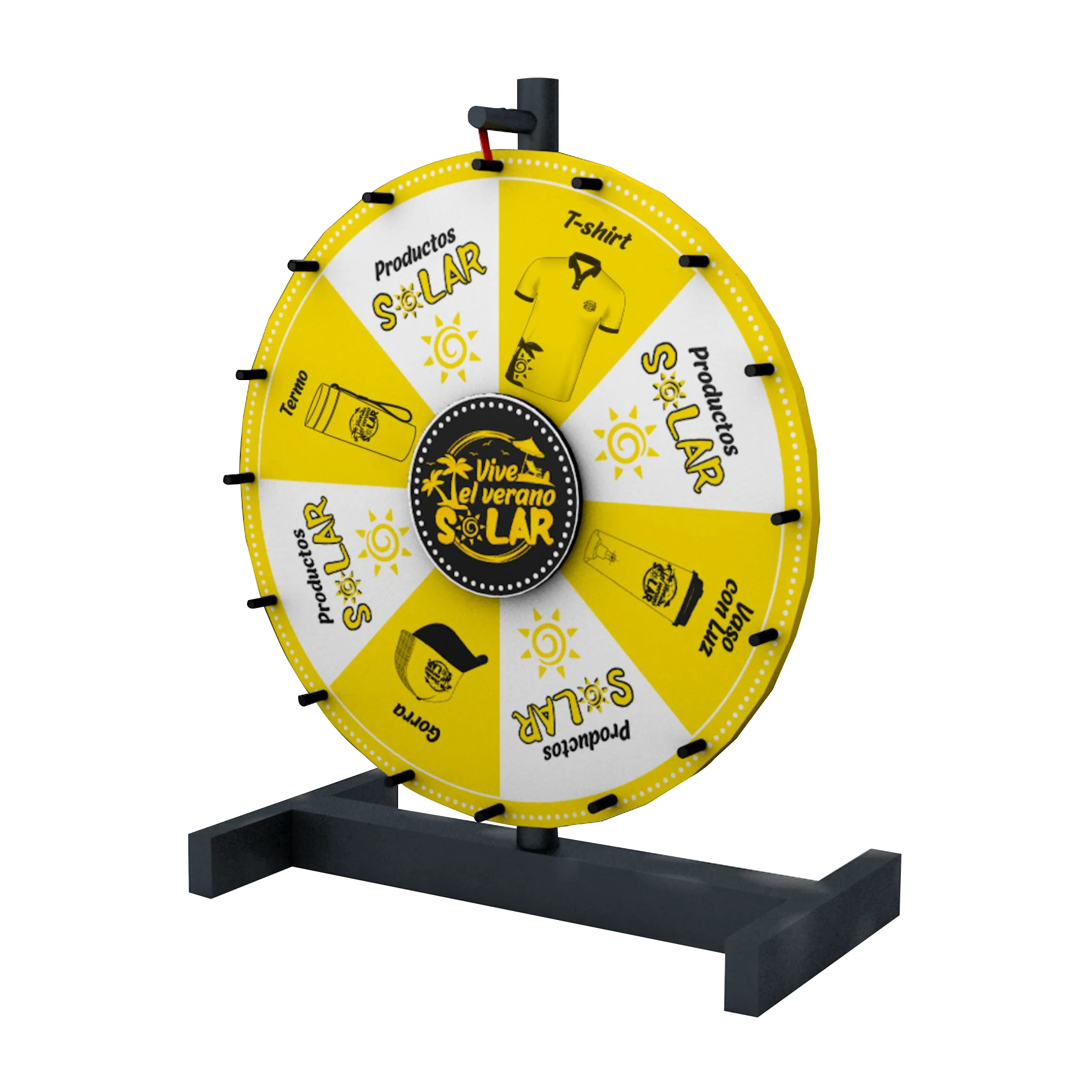 24 Inch Customize Entertainment Spin Game Prize Wheel Of Forturn