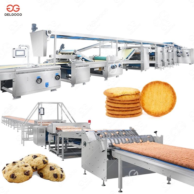 Small Scale Automatic Chocolate Chip Cookies Production Line Almond Biscuit Forming Machine Price for Srilanka