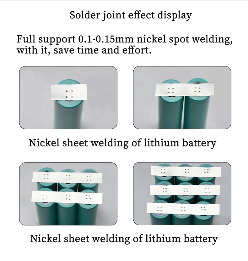 Green MIni Spot Welding Machine Spot Welders for Lithium Ion Battery 0.1-0.15mm  Nickel Spot Welding