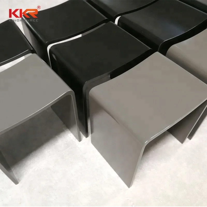 Bathroom Accessories Solid Surface Bath Chair Shower Stool Shower Seat