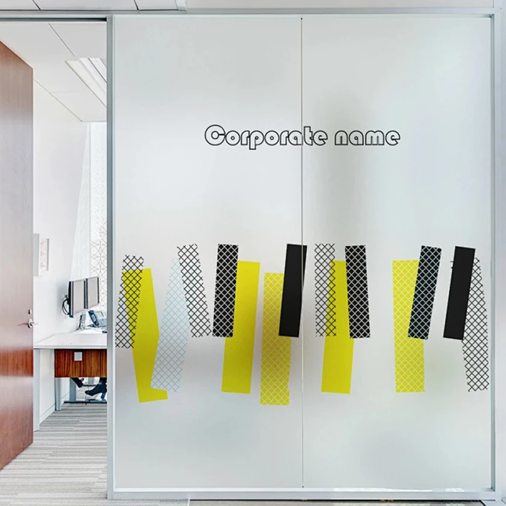 Customized Size Self Adhesive Frosted Window Glass Film Frosted Glass Sticker Frosted Glass Office Decoration Stickers