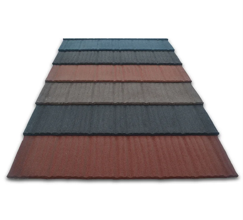 High quality round asphalt shingle colourful stone coated roofing metal tiles building material