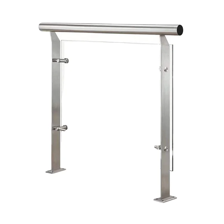 Staircase handrail stainless steel railing hotel terrace glass guardrail stainless steel post handrail wire rope guardrail