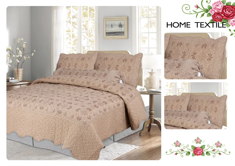 Boryard Вышивка Комплект покрывал лоскутного шитья микрофибра постельное одеяло, одеяло, покрывало для спальни