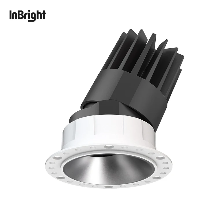 Aluminum Ceiling Anti Glare Spotlight 8W 18W 25W Trimless Adjustable LED Recessed Spot Light
