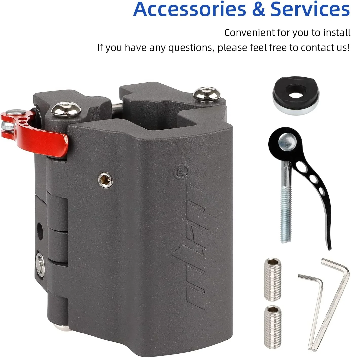 Ulip Electric Scooters Folding Fixings Aluminum Rod Clamp for Xiaomi M365 Pro Pro2 1S MI3 Lite And Ninebot F20 F25 F30 F40 Parts