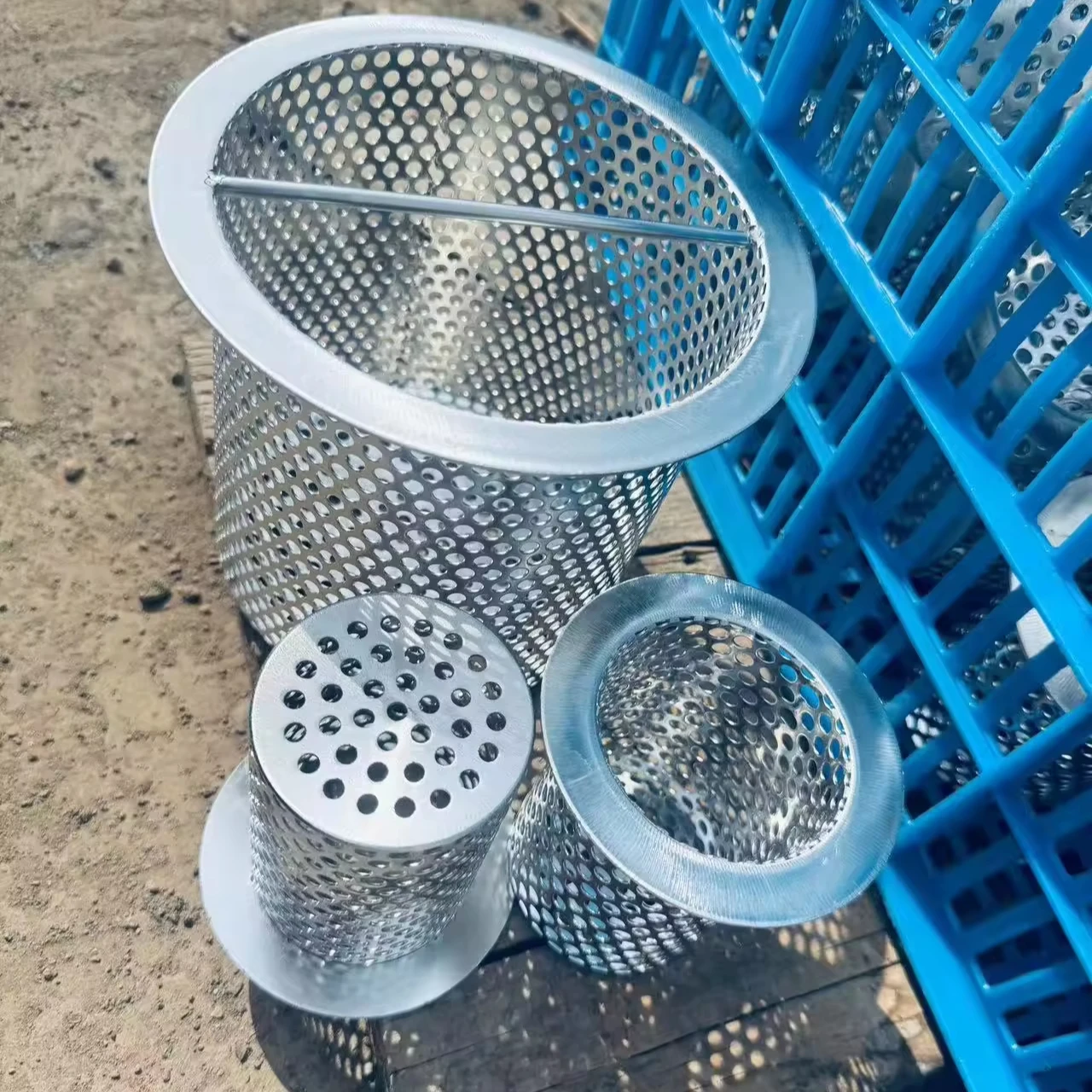 Custom made Factory sale stainless steel  304 316 316L  filter cartridge strainer with handle
