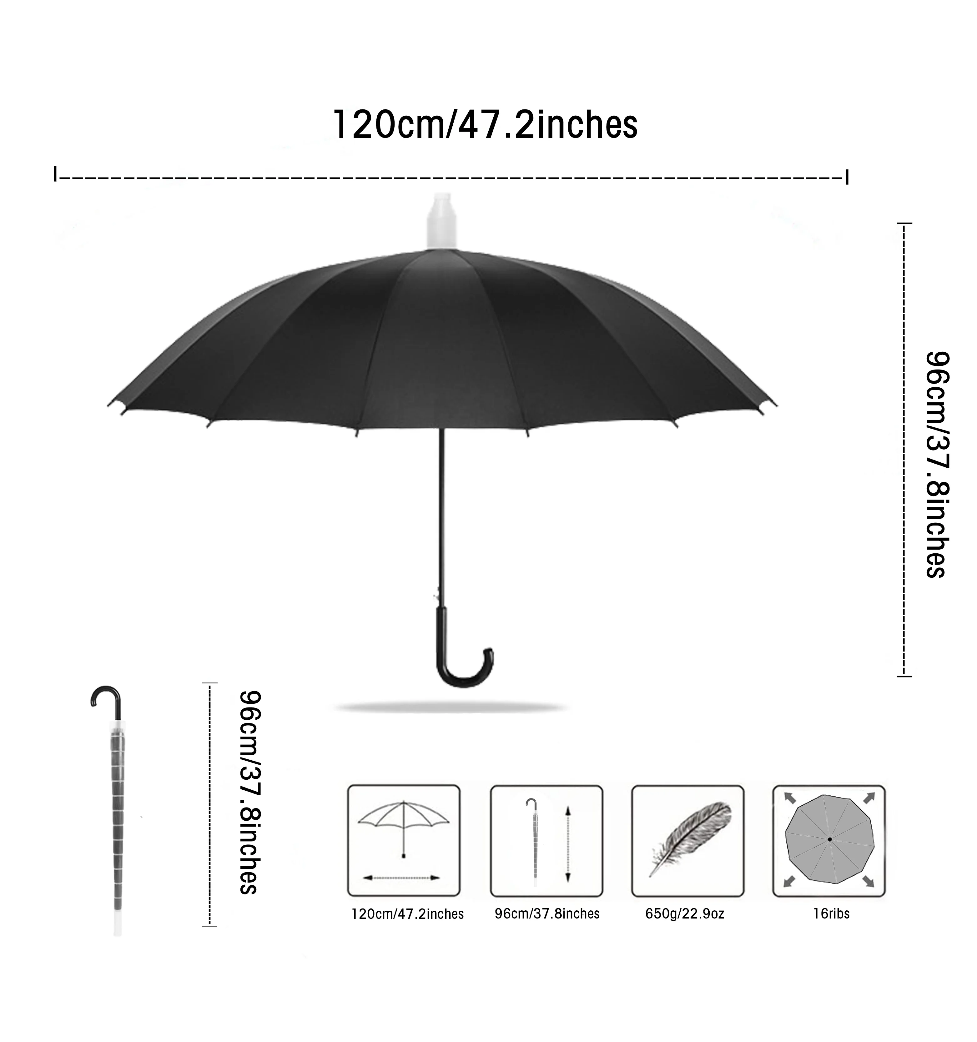 Supplier Manufacturer Wholesale Large Windproof And Moistureproof Luxury Promotional Brand Custom Advertising Straight Umbrella