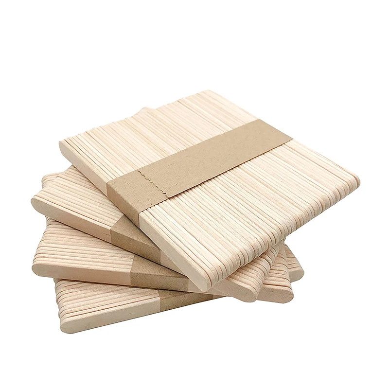Ice Cream Stick 114mm Single Use Ice Cream Sticks Ice Cream Sticks Birch Wooden