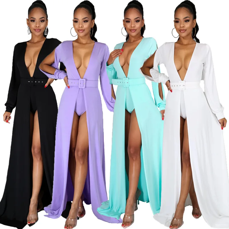 
2020 September Purchasing Festival Autumn New Style Solid Color Casual Shorts Sexy Jacket Plus Two-piece With Belt 