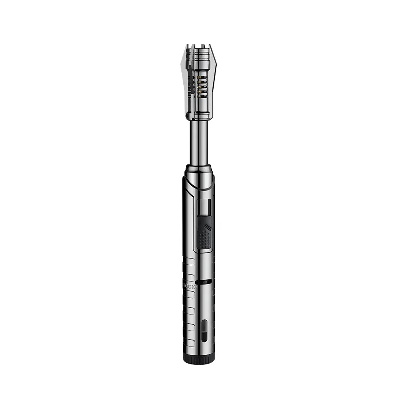 New design outdoor torch lighter Refillable Butane Jet Flame Metal gun Lighter Suitable for kitchen cigar BBQ