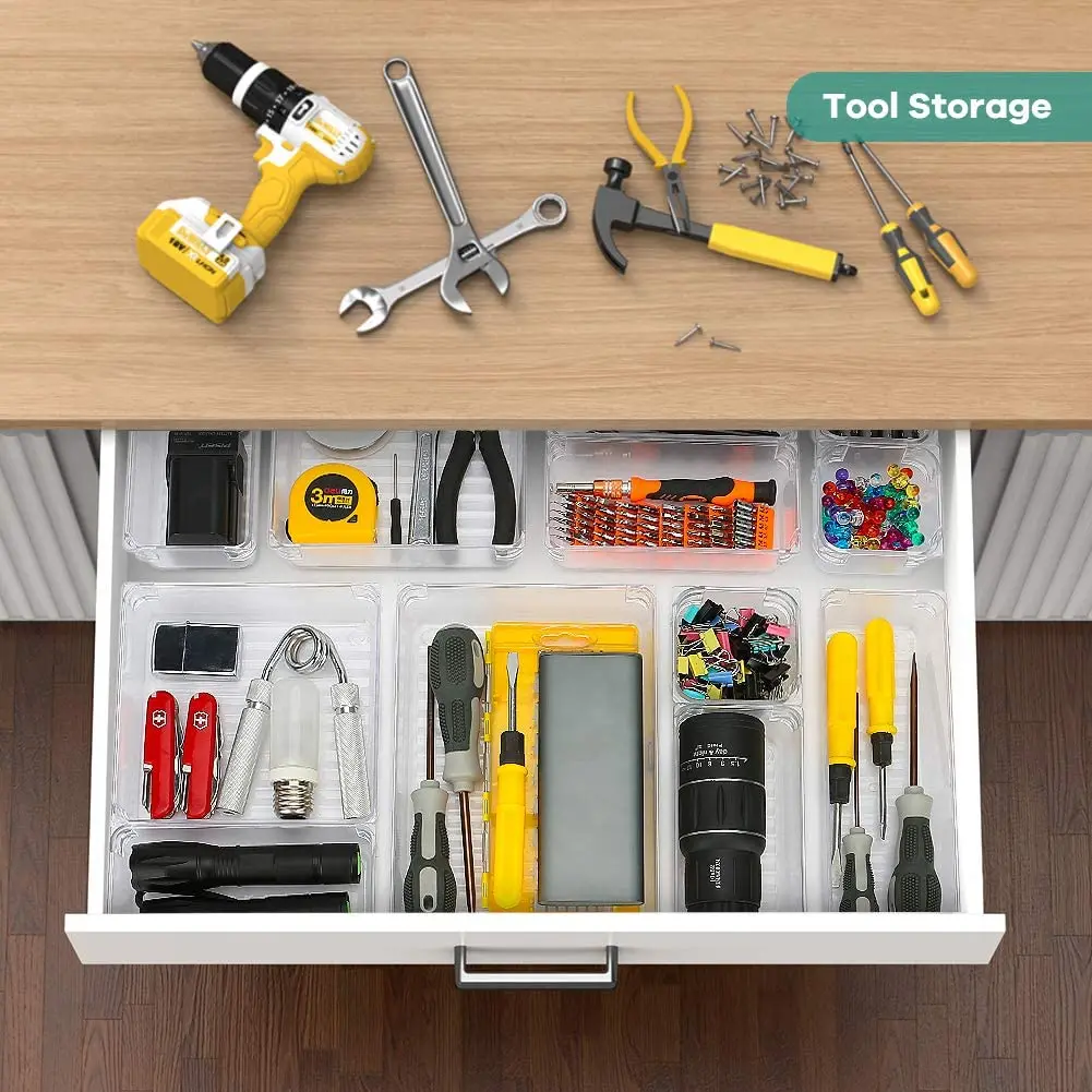 Modern Kitchen Clear Bin Portable Basket With Handle Plastic Food Storage Bins Refrigerator Organizer