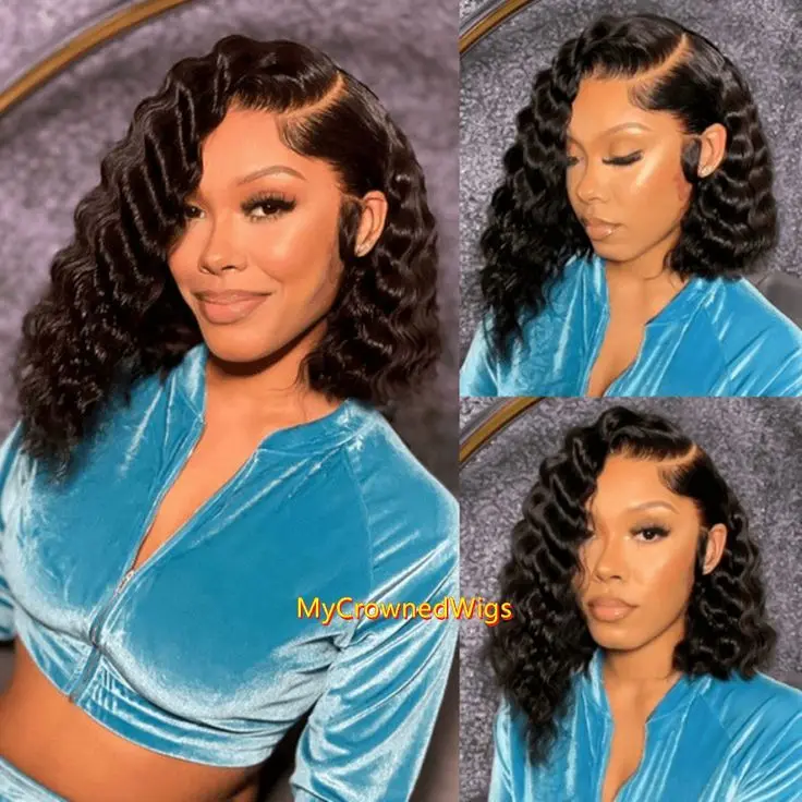 Wholesale Vendor Women Virgin Body Wave HD Transparent Glueless Full Lace Short Bob Wigs Cuticle Aligned 100% Human Hair Wigs