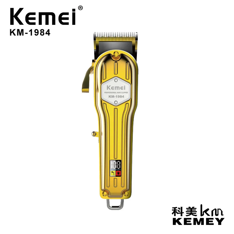 clipper kemei km 1984 New arrival lithium battery usb charging professional hair clippers for sale