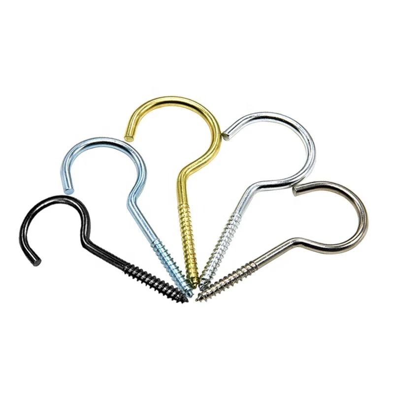 Hot sale heavy duty ceiling hooks swings clear hanger gold hooks organisation hooks made in china