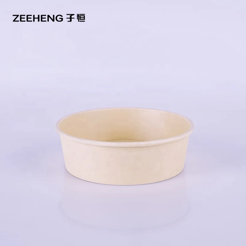 Food grade disposable kraft paper bowl 1300 cc paper bowls for pasta