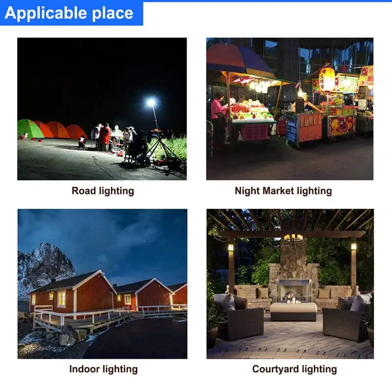 Светодиодная Подвесная лампа на солнечной батарее 7 Вт 9