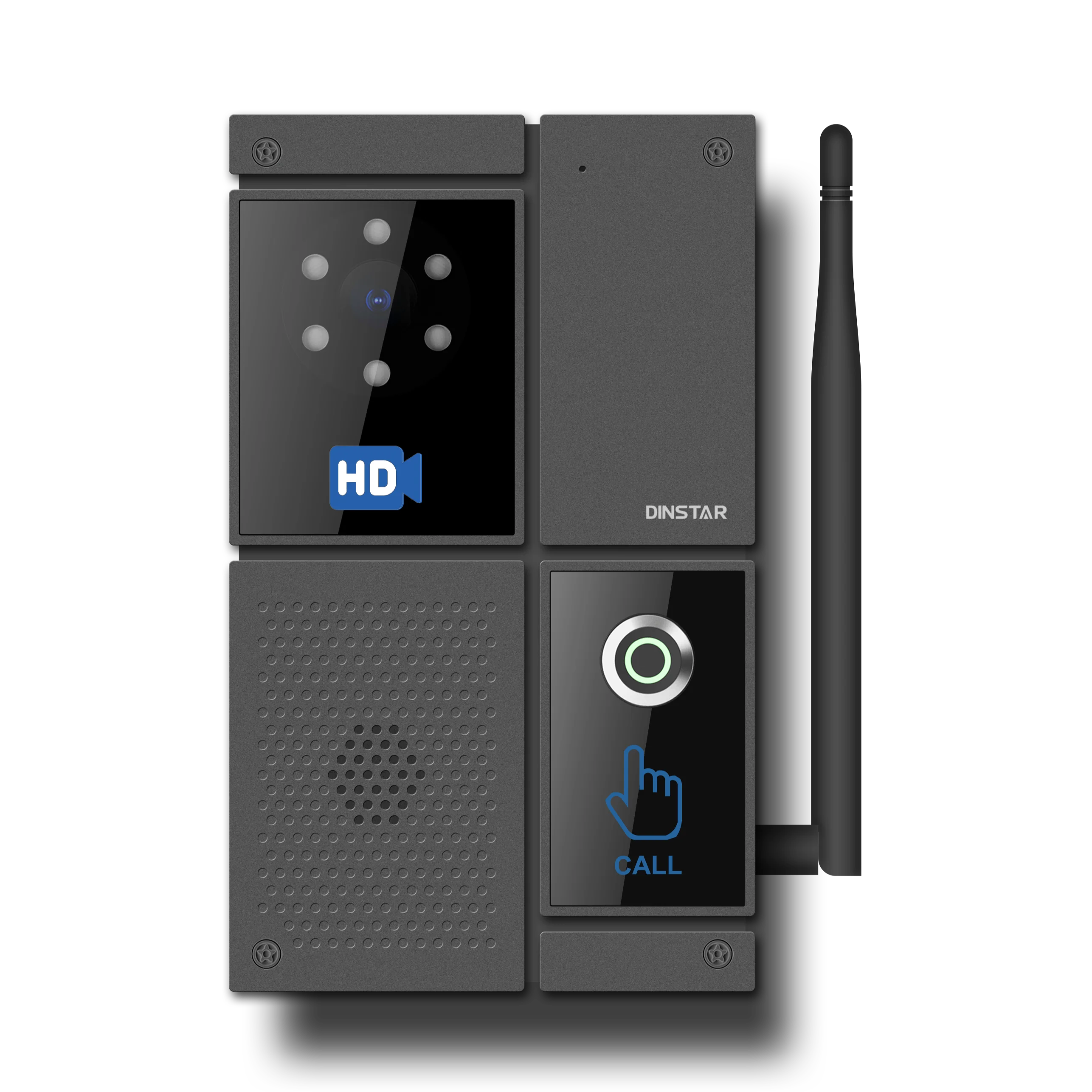 4G LTE Wireless Intercom Aluminum Alloy IP65 IK10 Emergency Calling