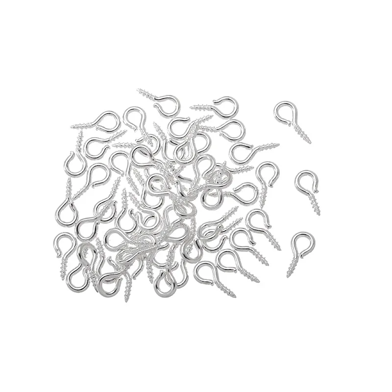 Маленькие крошечные мини-штифты Eyepins крючки с петлями винтовые резьбовые золотые застежки фурнитура для изготовления ювелирных изделий своими руками 200 шт./упаковка