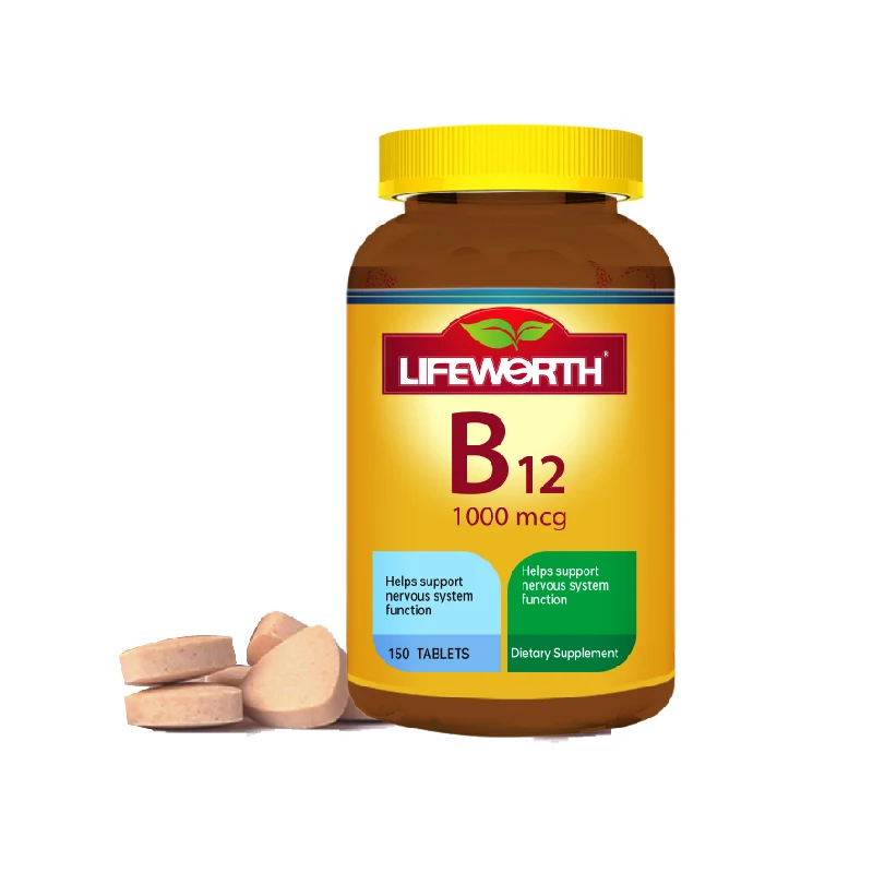 Витамины Lifeworth B1 B2 B3 B6 B12 фолиевая кислота в таблетках комплекса витамина B