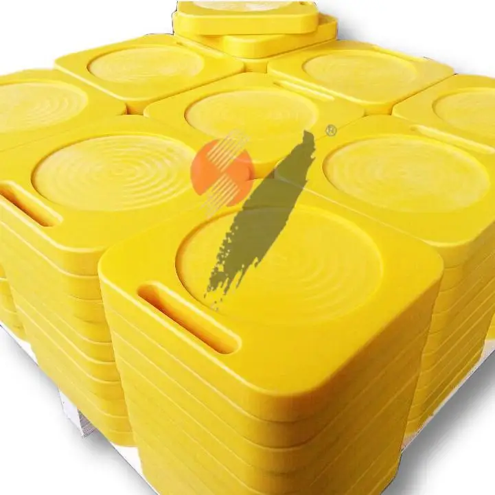 Uhmwpe Durable Lasting Crane Foot Pads For Boom Truck Used Outrigger Pads 500x500