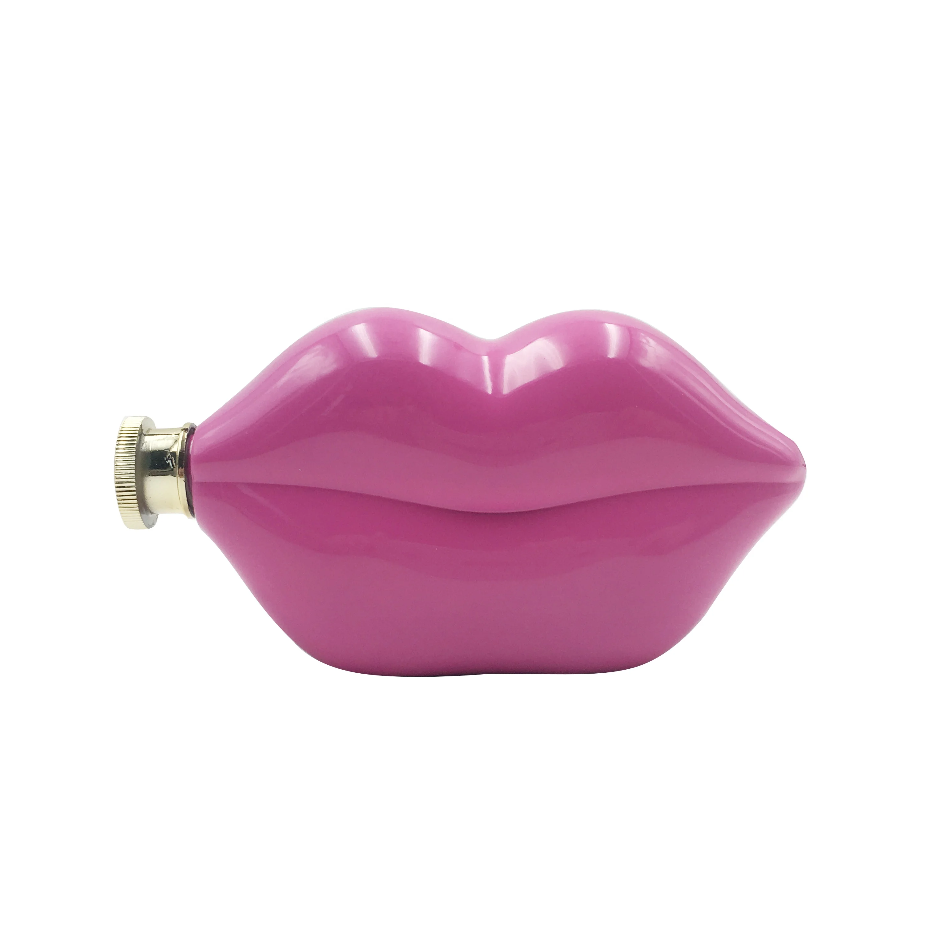 Фляжки для женщин из 304 материала, фляжки для виски в форме губ из нержавеющей стали