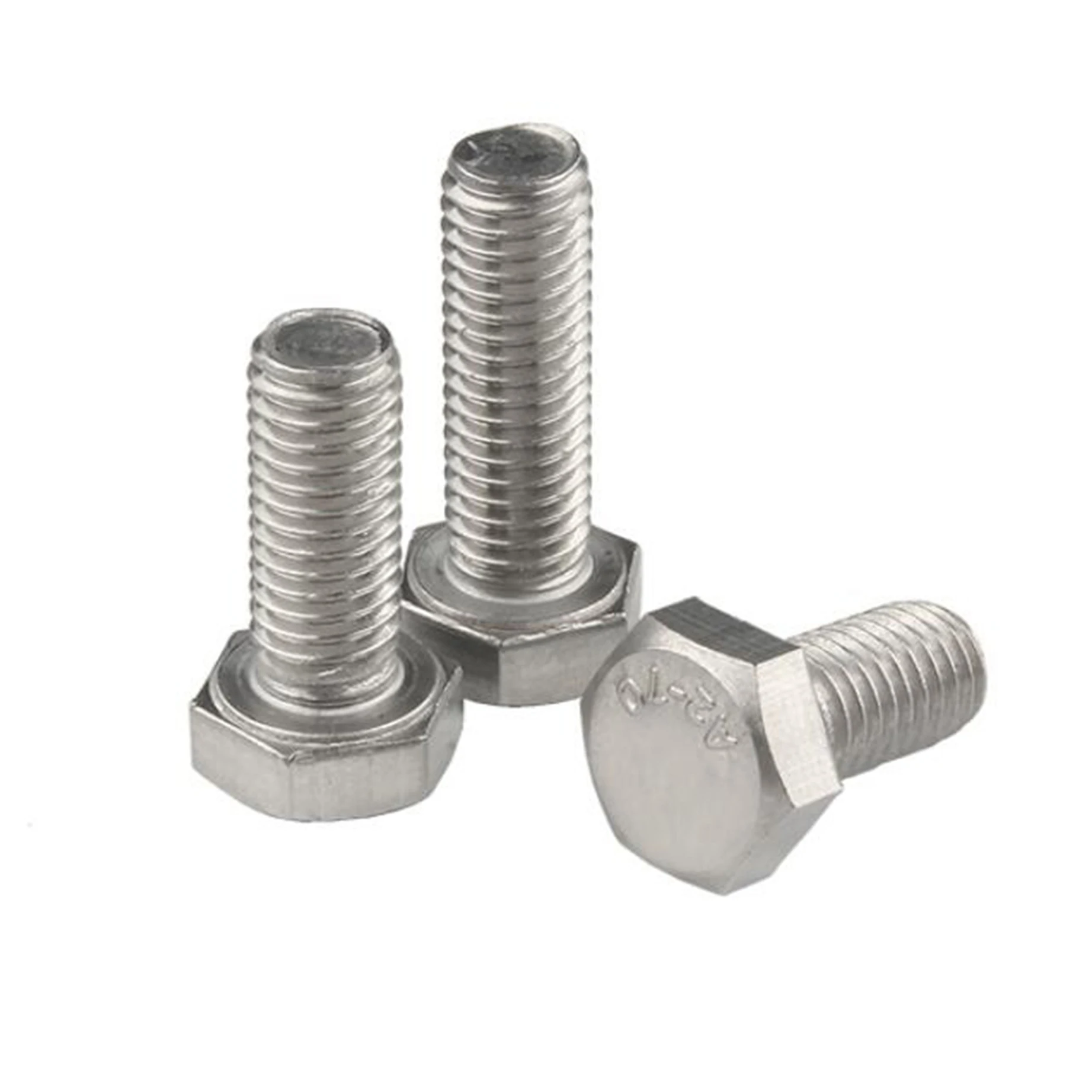 Hex Bolt Screw Factory Price Customized Wholesale m6 m8 m10 m12 m16 m18 m20 SS304 SS316 stainless steel DIN933
