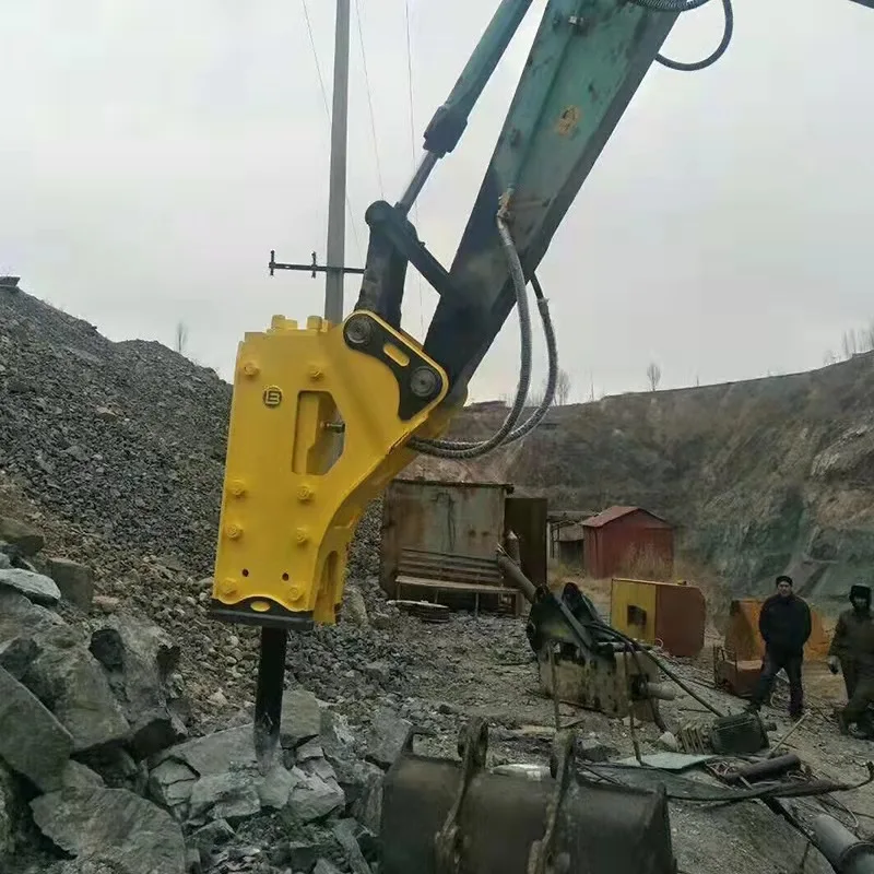 Hydraulic Rock Demolition Side Mount Type Breaker Hammer Straight Hammer Pipe Chisel Hydraulic Hammer