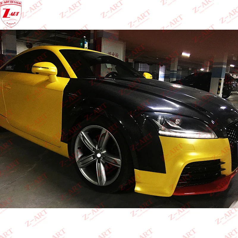 Z-ART 2007-2014 углеродного волокна капота двигателя для AUDI TT TTS 8J Реальные крышки