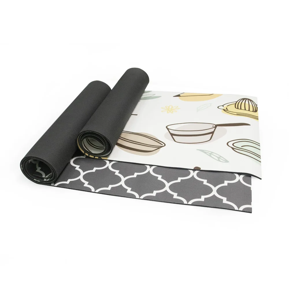 Kitchen Mat [2 PCS] Cushioned Anti-Fatigue Floor Mat, Waterproof Non-Skid Kitchen Mats and Rugs, Ergonomic Comfort Foam Kitchen