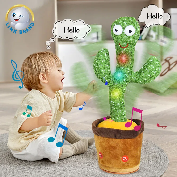 Wholesale Artificial New Dancing Stuffed Kid Toys Cactus Repeats What You Say
