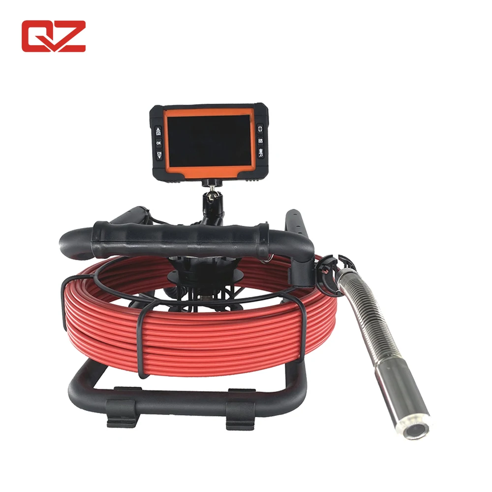 Factory  Price Sewer Pipe Inspection Camera System With Fiberglass Push Rob Cable