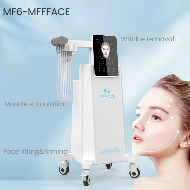 2024 facial massage radio frequency Face Lifting EMS RF Needle-free Mffface Less Wrinkles More Sculpting Vline face instrument