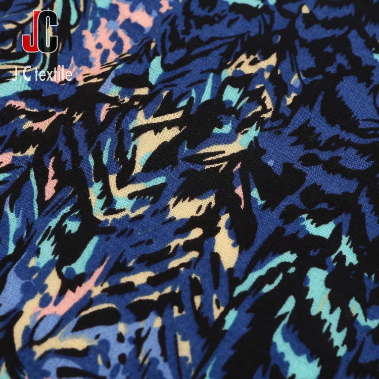 AJ1765 JC TEXTILE textured fabric rayon shally print fabric