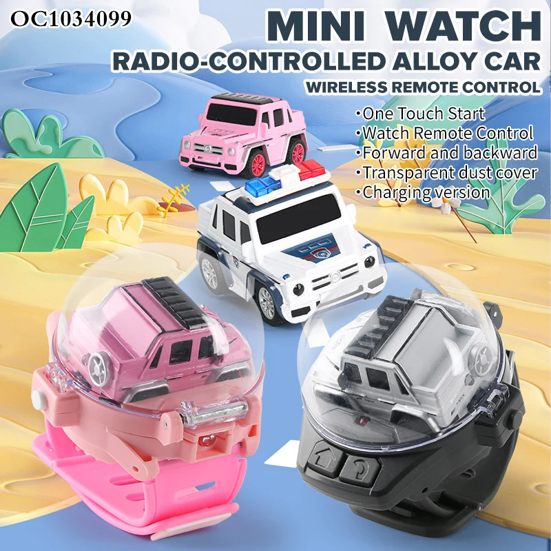 Interesting rc 2.4 ghz boys mini wrist watch remote control car toy for kids