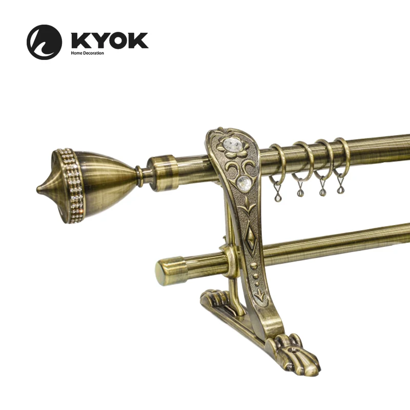 kyok алюминиевый карниз для штор дешевая цена 2 м карнизы и рельсы для домашнего декора