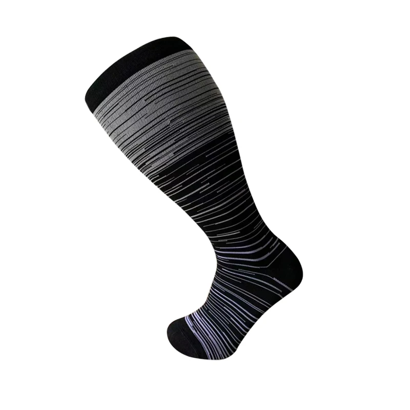 5-20 Mmhg High Quality Wholesale Unisex Breathable Cycling Novelty  Knee High Nursing Sport Running Compression  fat Socks