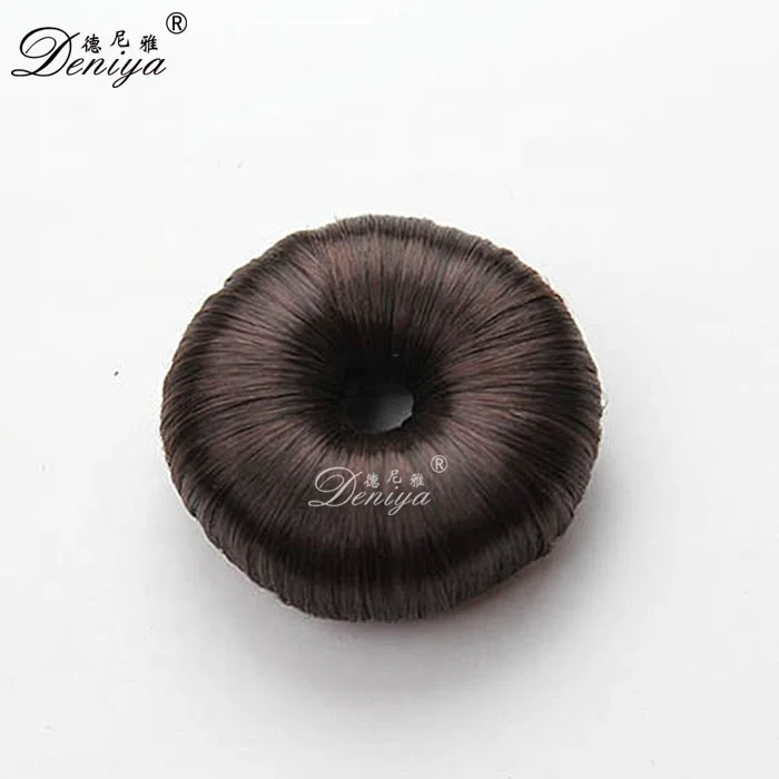 
Synthetic material black hair donuts for bun, donut hair accessories bun 
