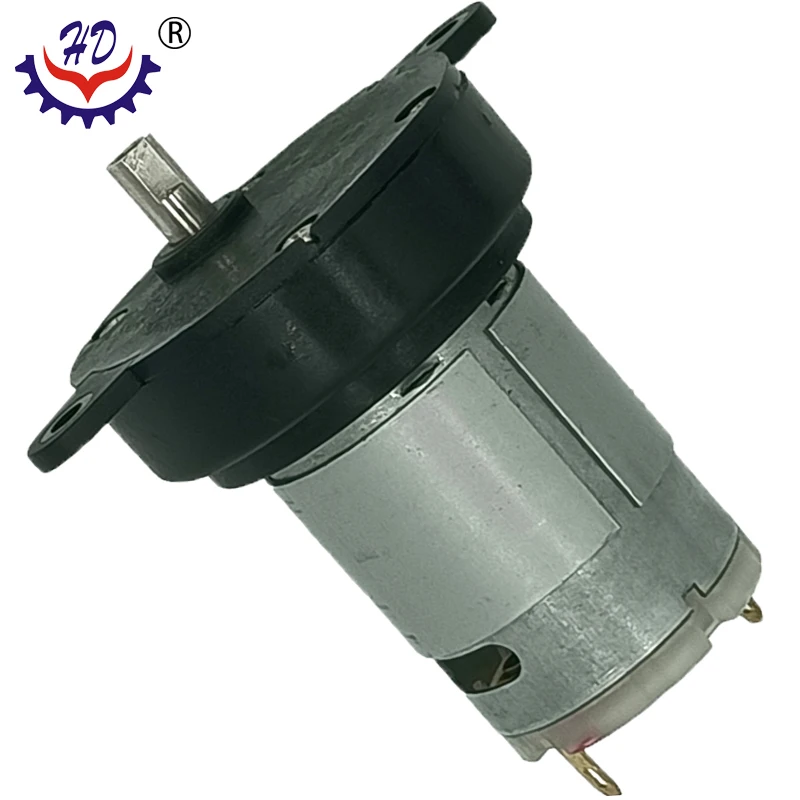 Huayida 40mm garlic masher motor 360 380 mini DC plastic speed reducer
